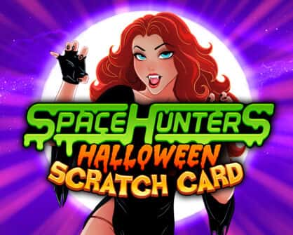 Space Hunters Halloween Scratch Card