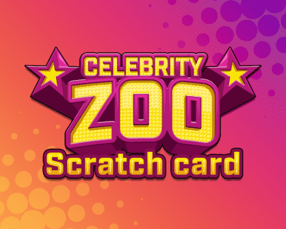 Celebrity Zoo Scratch Card