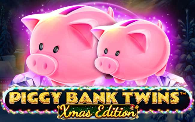 Piggy Bank Twins Xmas